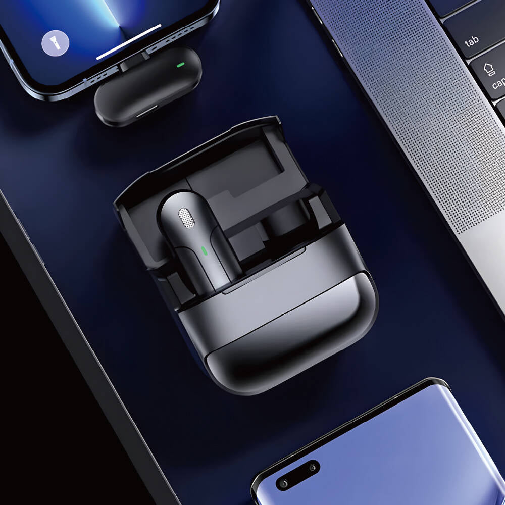 Wiwu Wi-WM001 Lightning Şarj Portlu Kablosuz Yaka Mikrofonu Wiwu Wi-WM001 Lightning Şarj Portlu Kablosuz Yaka Mikrofonu